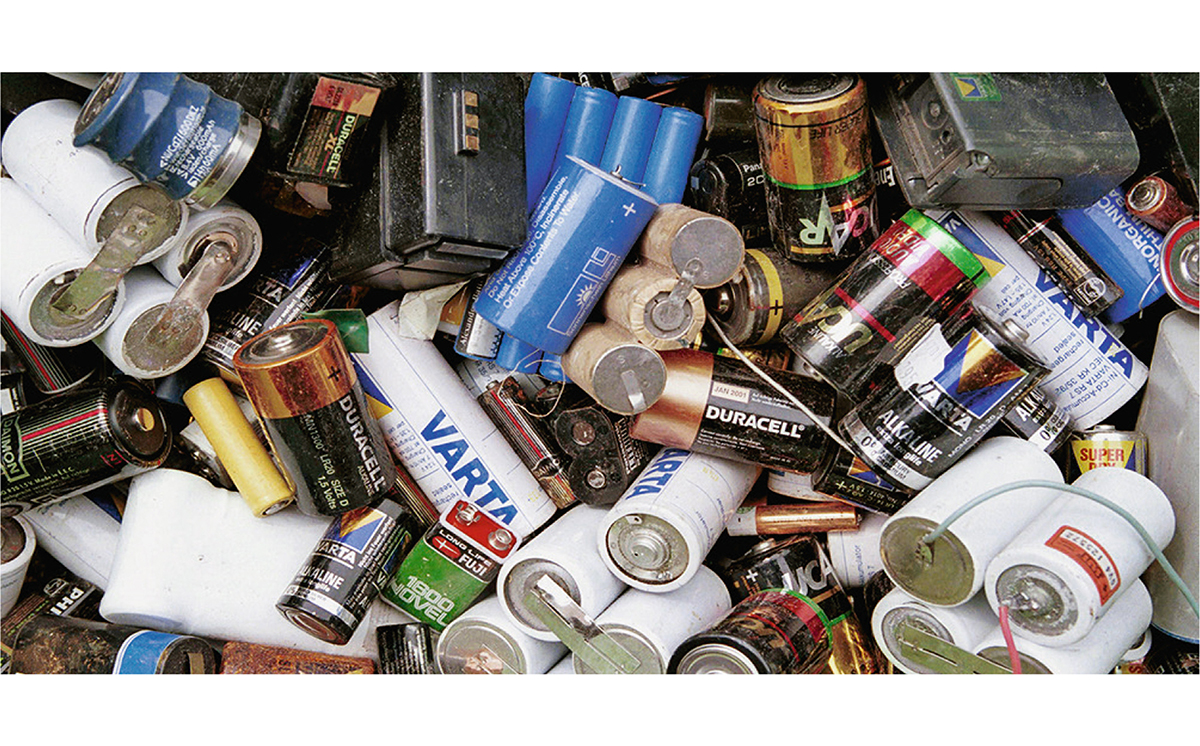 Batterien Abfall Altbatterien 1200