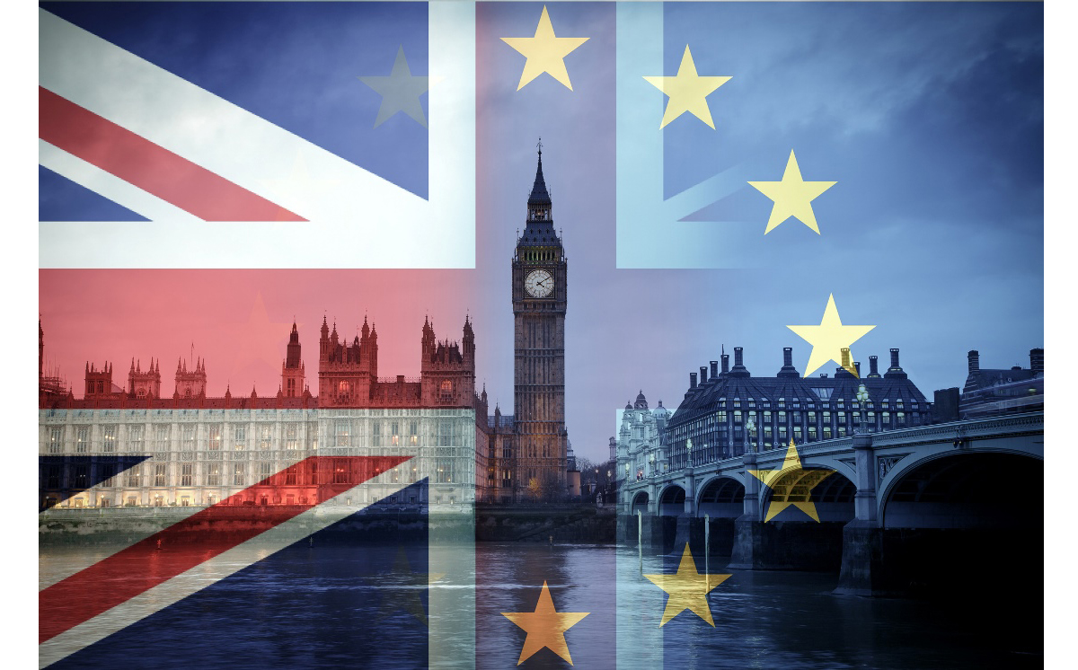 London Brexit Flagge EU England 1200