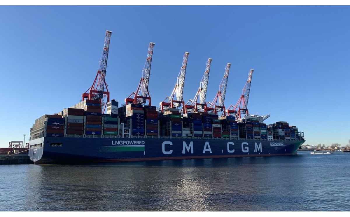 Seeverkehr Container Schiff 1200