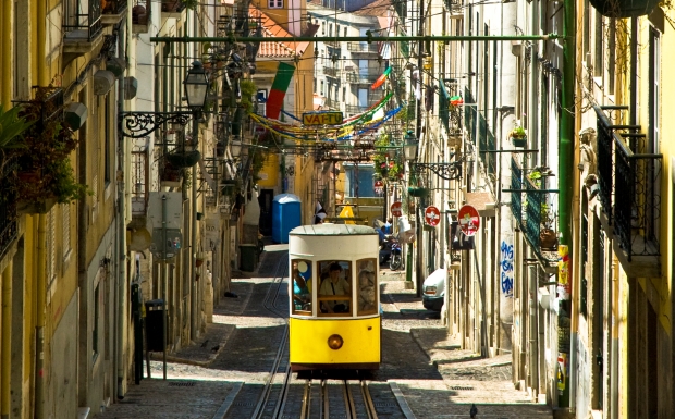 Lissabon Portugal Trambahn 620