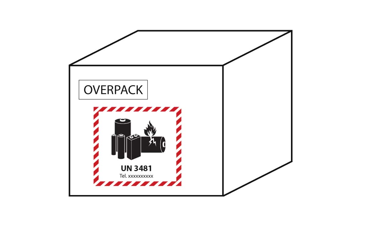 Overpack Lithiumbatterien 1200