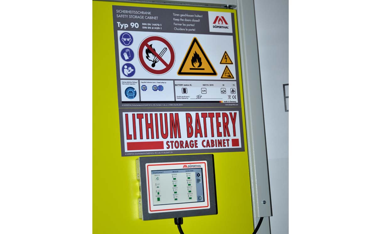 Sicherheitsschrank Lithiumbatterien 1200