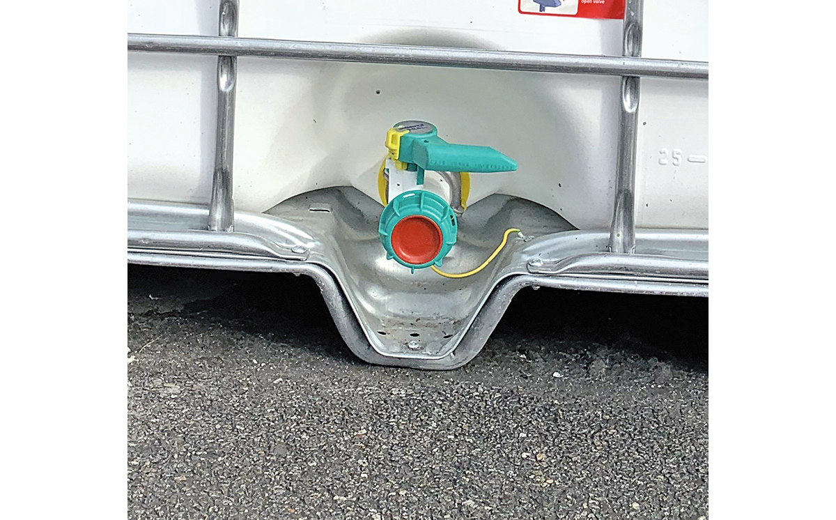 IBC Hahn Auslauf Erdung 1200