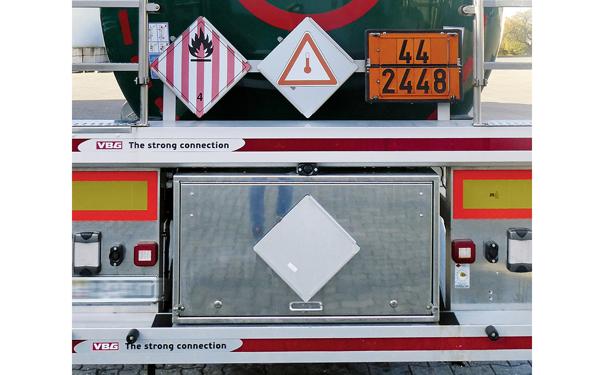 Tankfahrzeug Klasse 4 Placards Gefahrzettel Lkw 1200