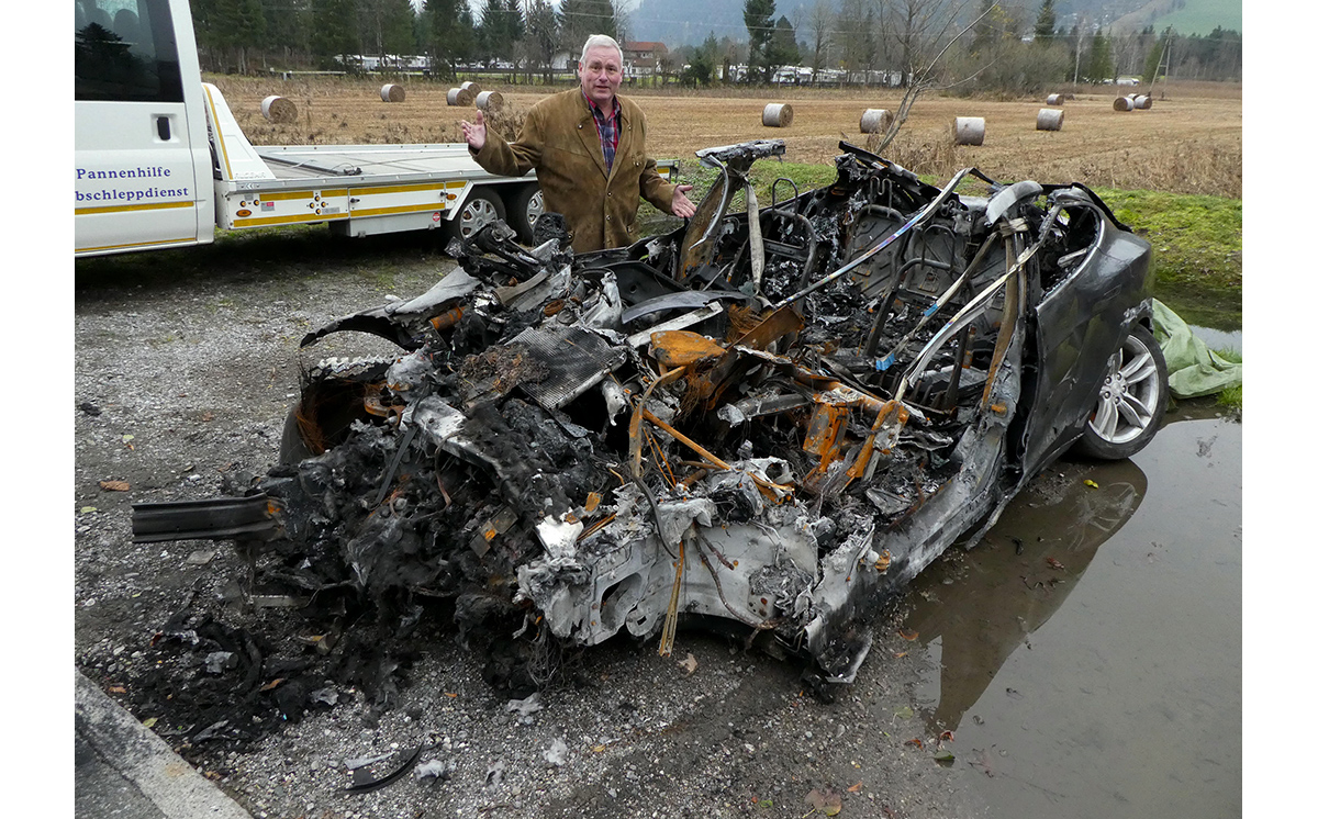 Fahrzeug Lithiumbatterien Brand 1200