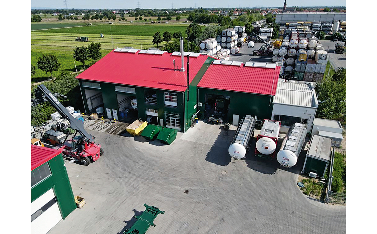 Tankreinigungsanlage Containerdepot Perna Logistik 1200