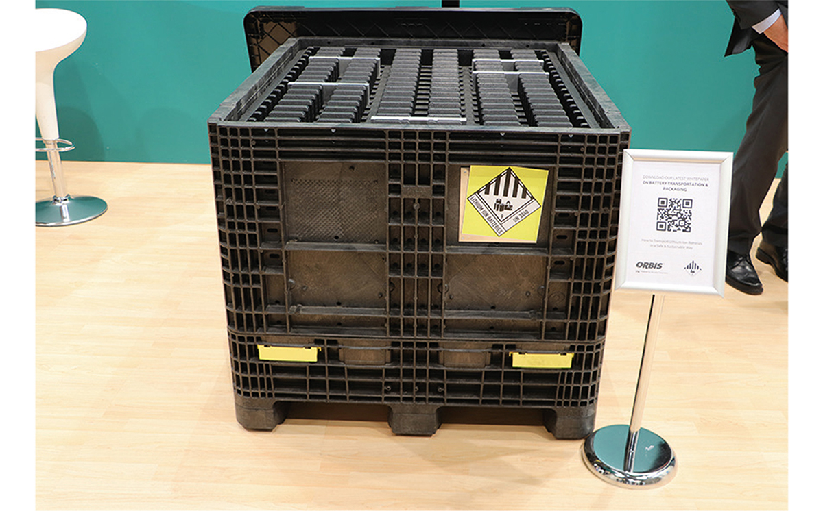 Mehrwegbehälter IonPak Kiste Lithiumbatterien Orbis 1200