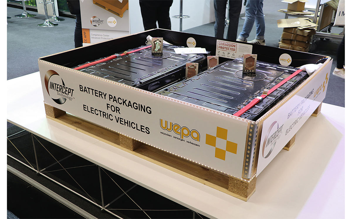 Verpackung Lithiumbatterien Holz faltbar Wepa 1200