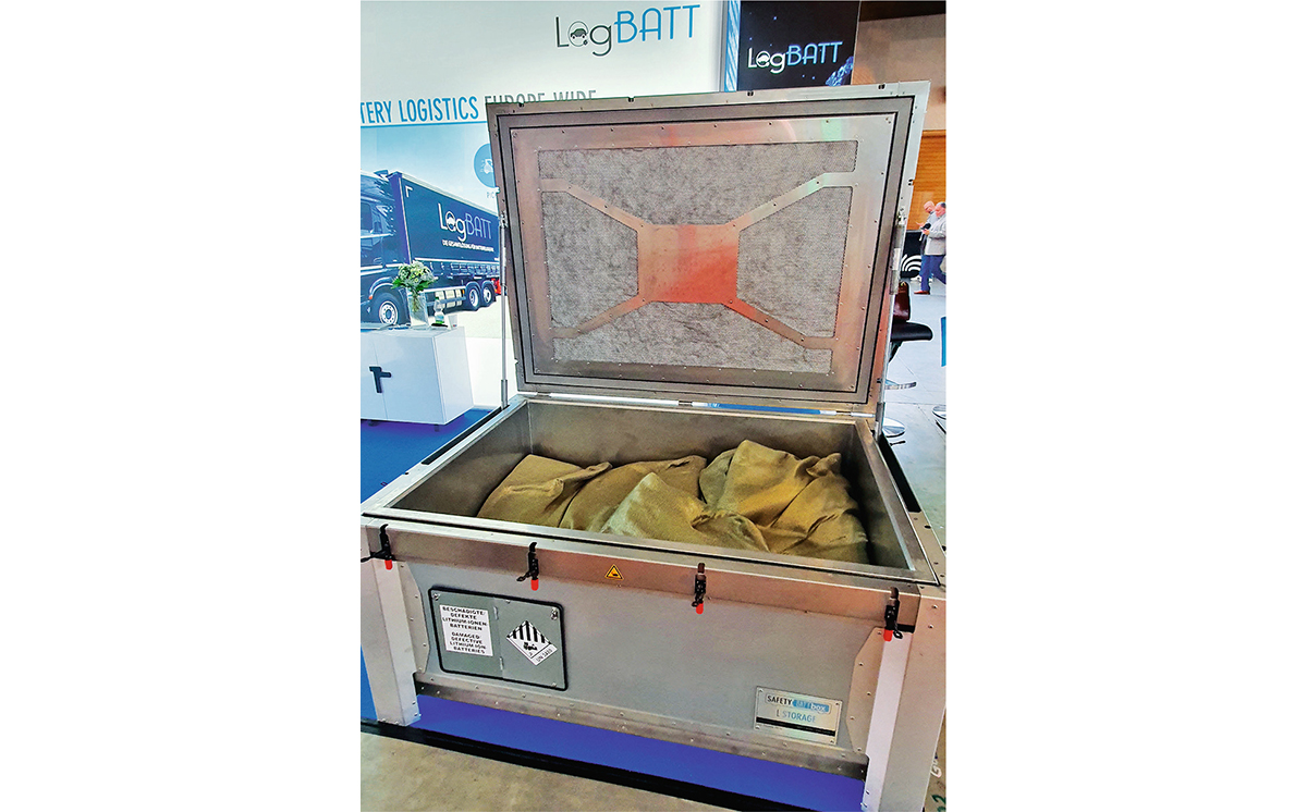 Box Lager Lithiumbatterien LogBatt 1200