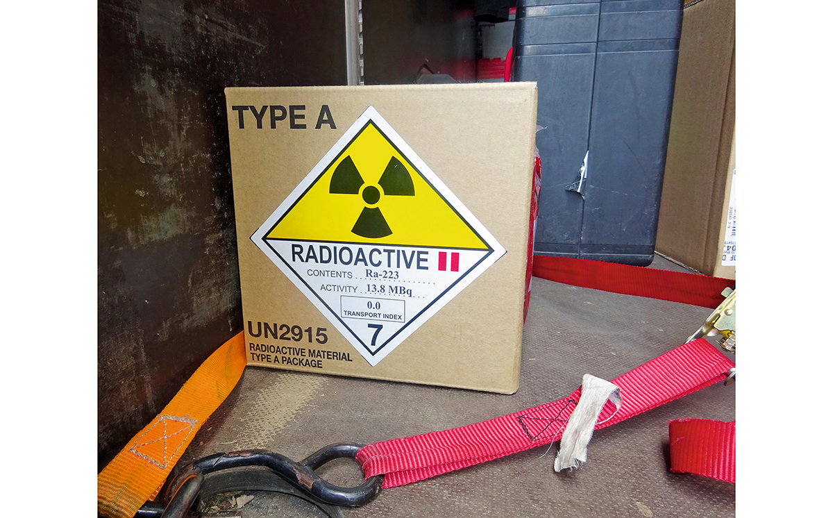 Klasse 7 radioaktiv Kennzeichnung Gefahrzettel Karton 1200