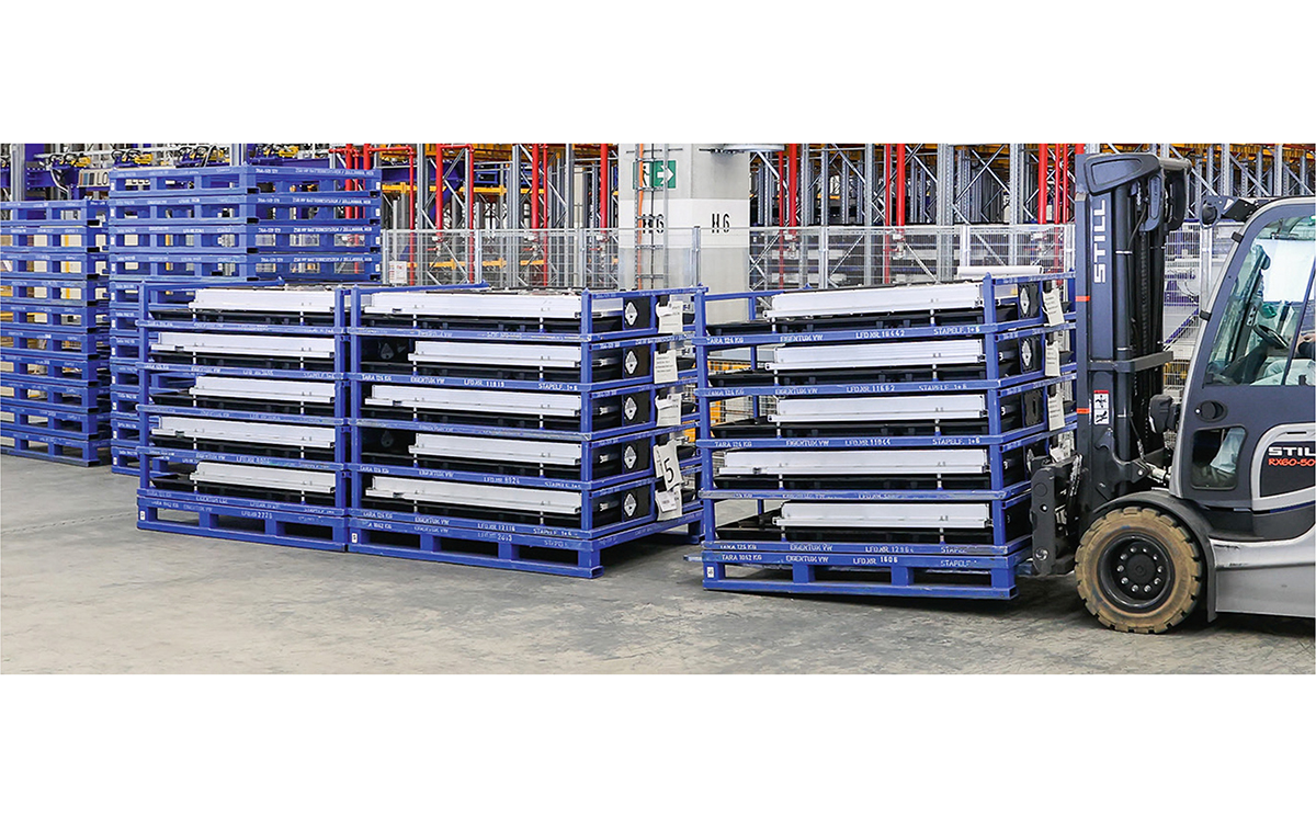 Lithiumbatterien Blocklager Stapler 1200