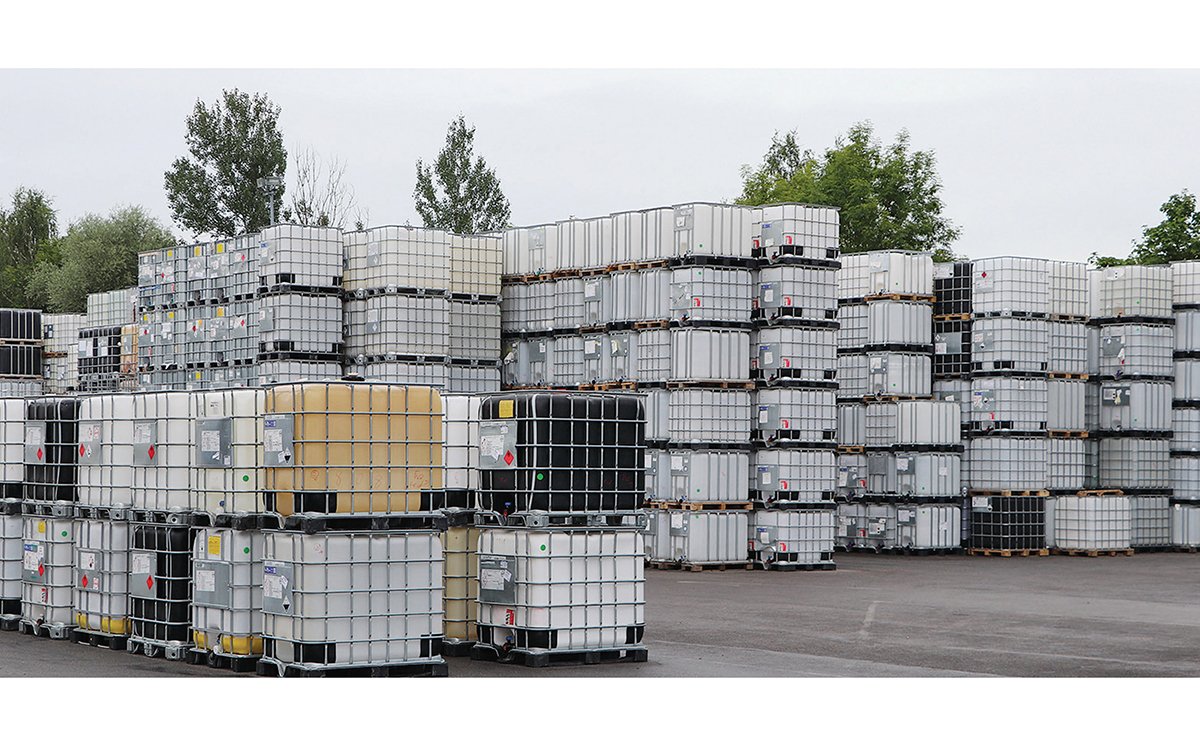 IBC leer ungereinigt Bayern-Fass 1200