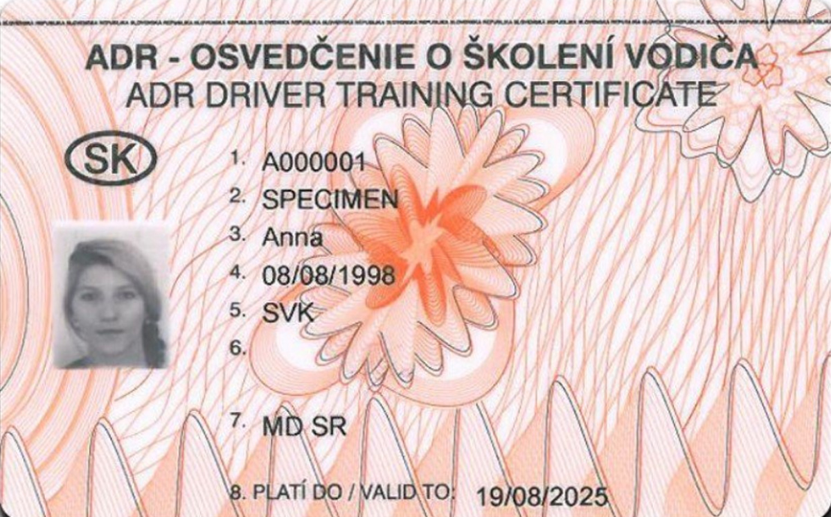 ADR-Fahrerkarte Slowakei