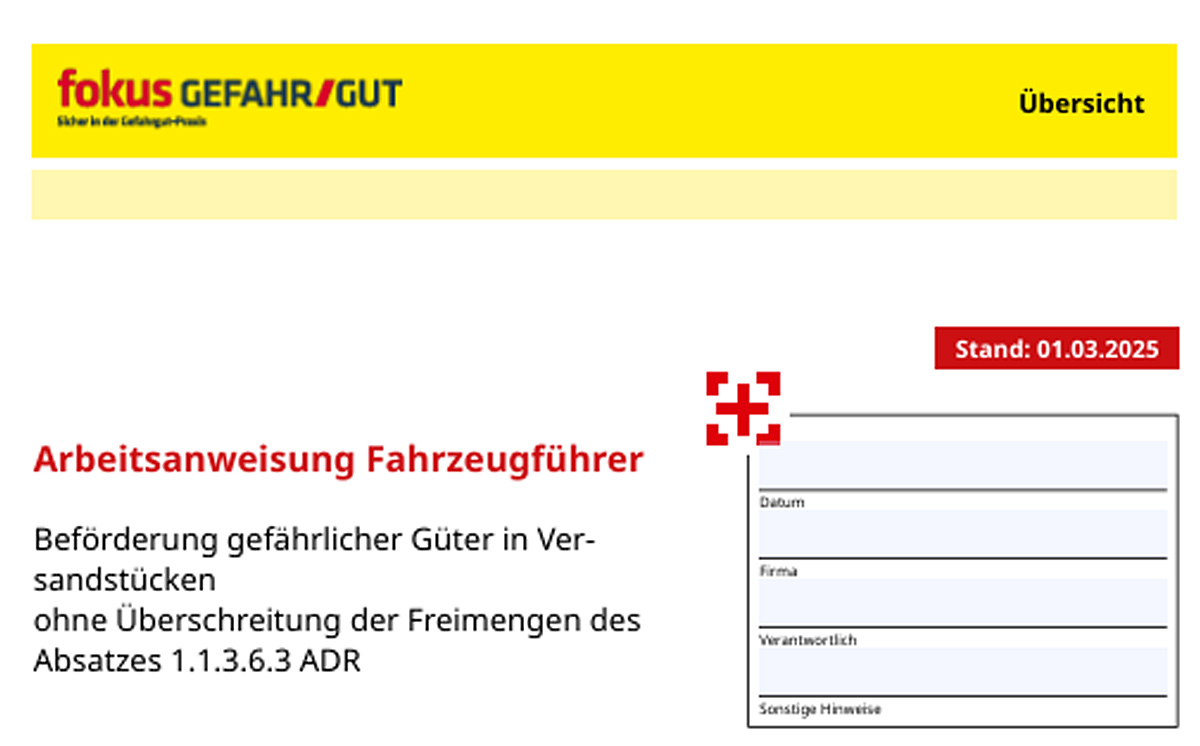 Arbeitshilfe Fahrzeugführer