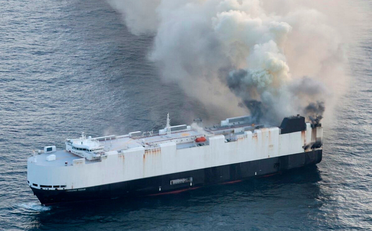 Brand Autofrachter Morning Midas