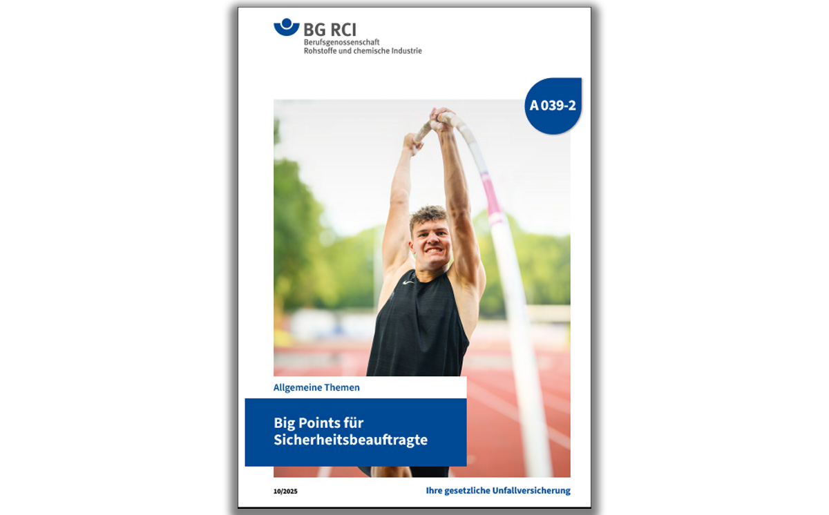 Merkblatt BG RCI Sicherheitsbeauftragte Merkblatt BG RCI Sicherheitsbeauftragte