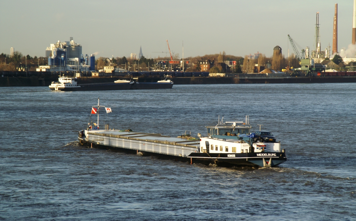 Binnenschiff Rhein 1200