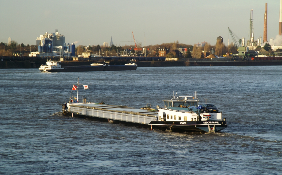 Binnenschiff Rhein 1200