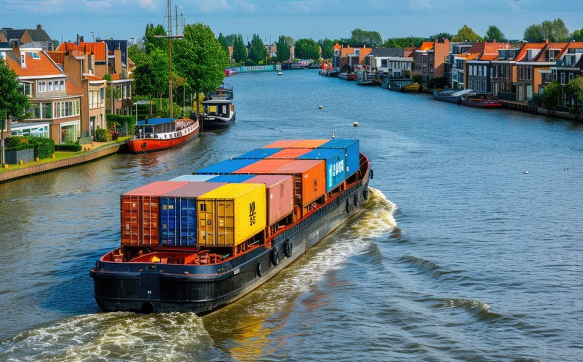 Binnenschiff Containerschiff neu Binnenschiff Containerschiff neu