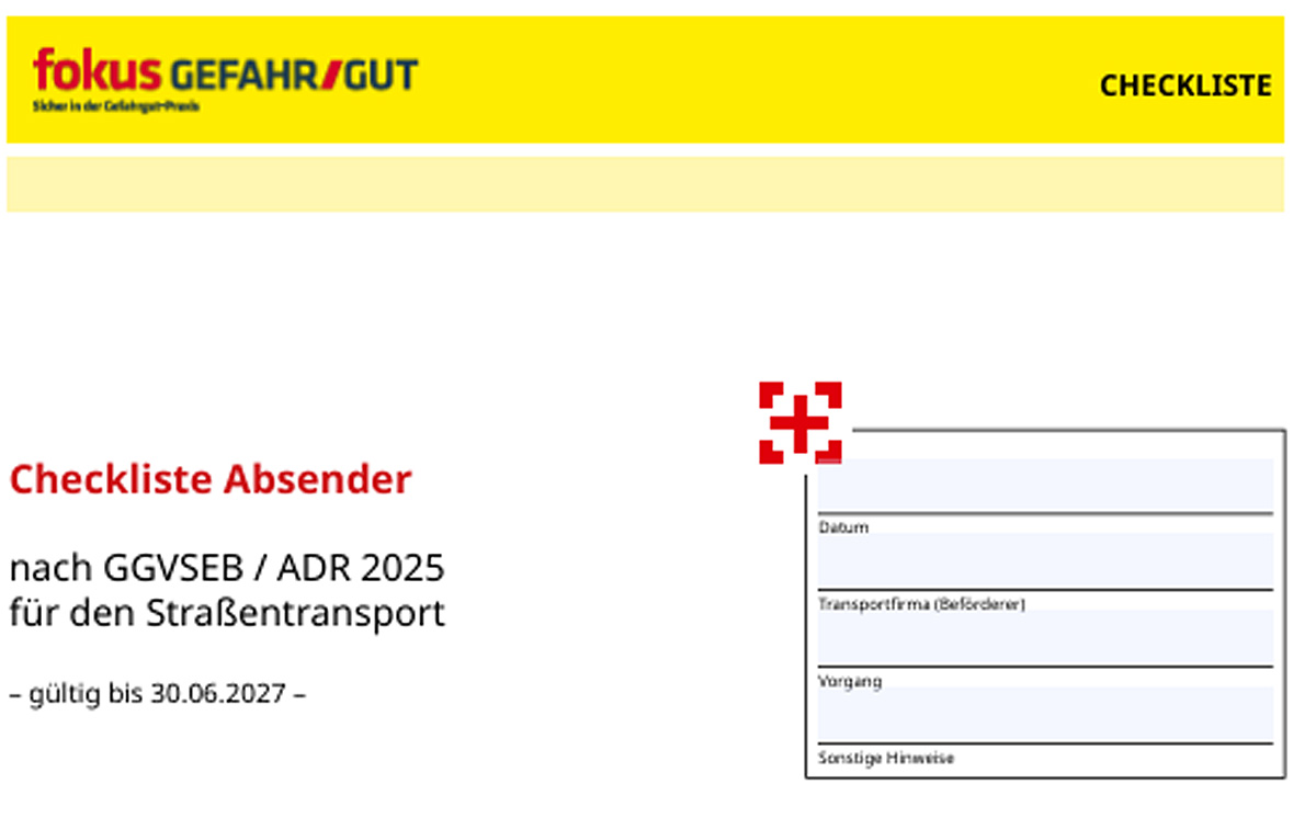Checkliste Absender 2025