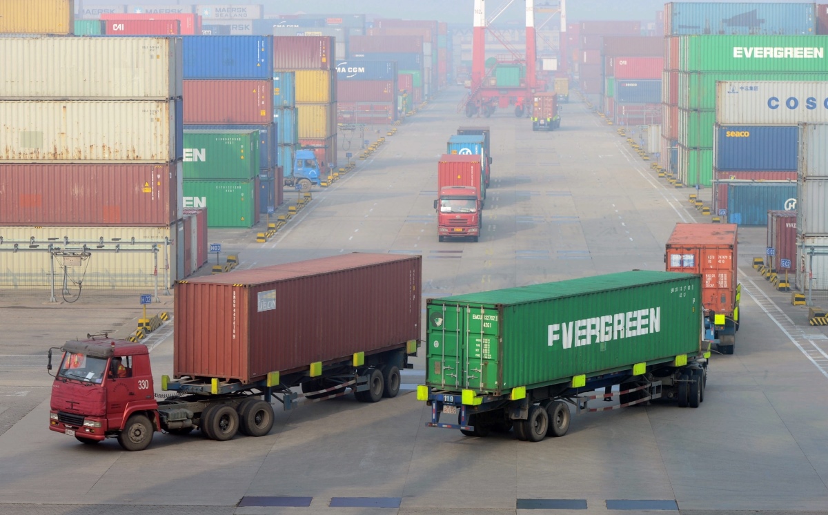 China Container Hafen Quingdao 1200