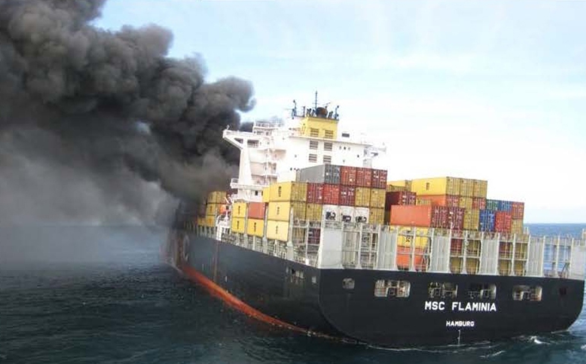 Flaminia Containerschiff Feuer 1200