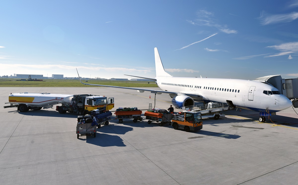 Flugzeug Flughafen Tankfahrzeug 1200