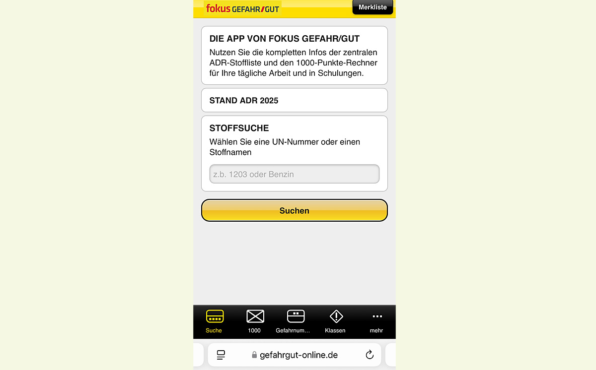 GEFAHR/GUT-App 2025