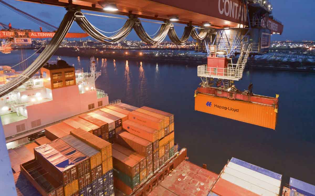 Containerterminal Hamburg 1200