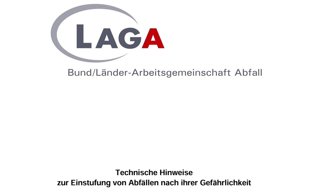 LAGA Einstufung Abfall