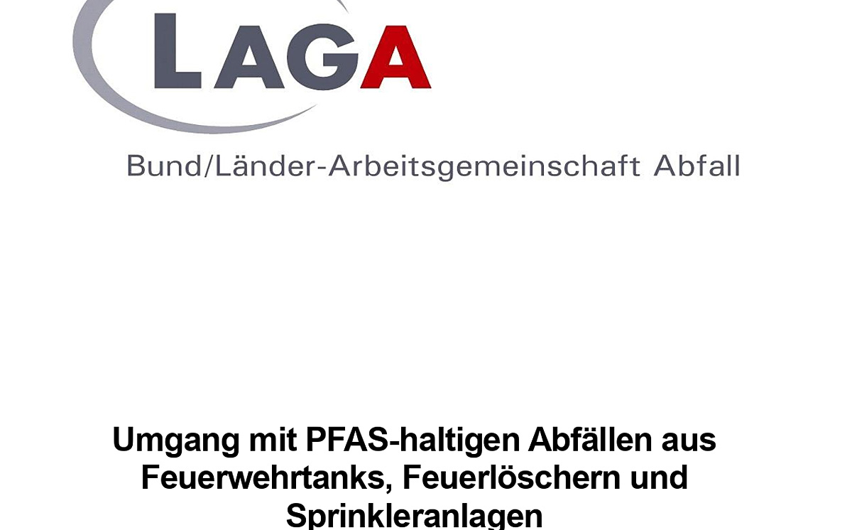 LAGA-Papier PFAS-Abfälle