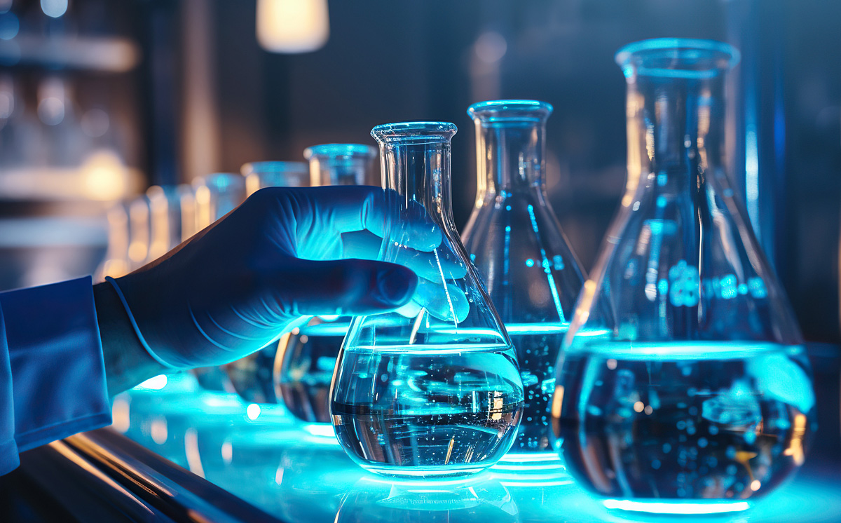 Chemikalien Reagenzgläser Labor 1200