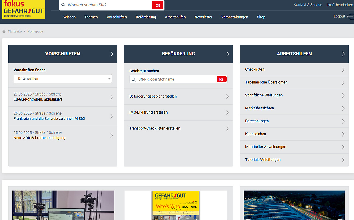 Portal fokus GEFAHR/GUT