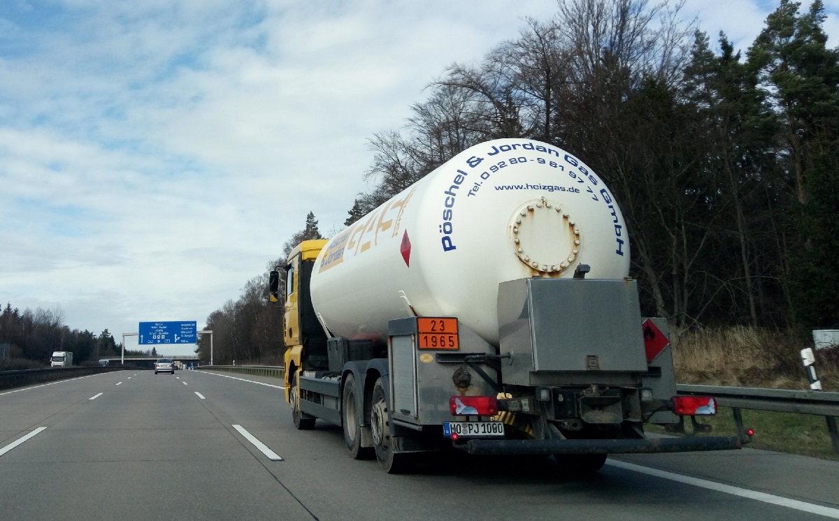 Tankfahrzeug UN 1965 Kohlenwasserstoffgas gh 1200