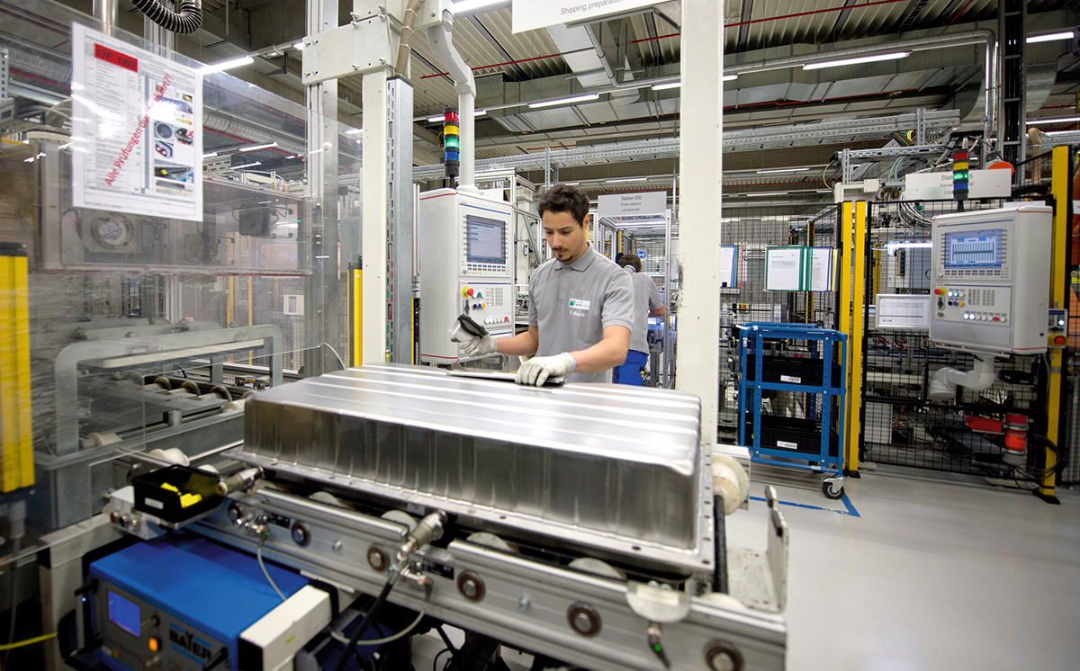 Lithiumbatterien Produktion 1200