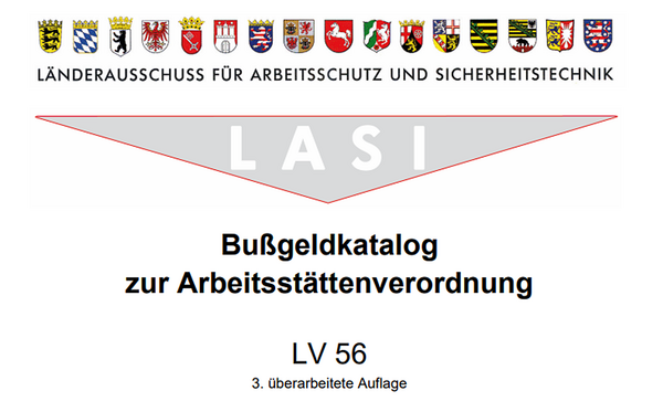 Bußgeldkatalog Arbeitsstättenverordnung 