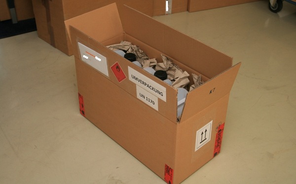 Umverpackung Karton Kanister Klasse 3 1200